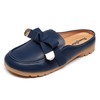 VenusCelia - Mulas cómodas para caminar para mujer, marino, 7.5
