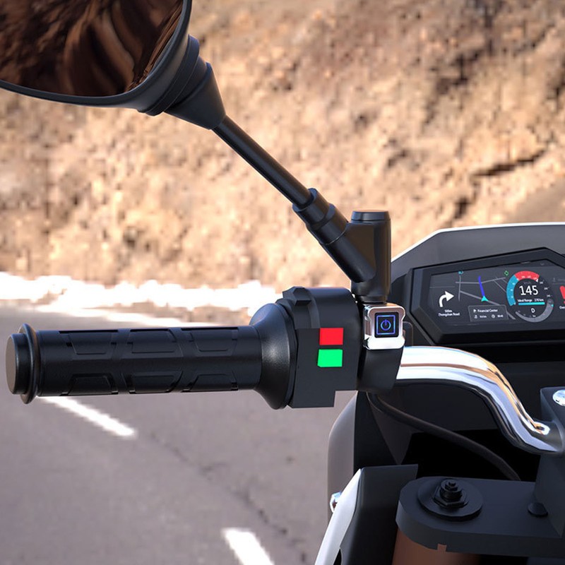 1 Pair Handlebar Heated Grip 3 Level Temperature Adjustment Electric