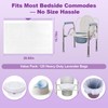 Commode Liners - 120 Lavender Scented Disposable Commode Bags, Leak-Proof