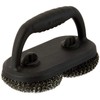 Outset 76226 Short Handle Mesh Scrubber Grill Brush, Black