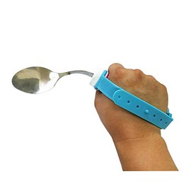 Flexible Stainless Steel Spoon with Adjustable Strap 360 Degree Rotatable Eating AIDS Utensils for Disabled Patient Elder Arthritis People Handicapped (spoon)