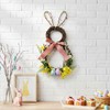 Easter Bunny Spring Wreath for Easter Decorations Artificial Easter Rabbit