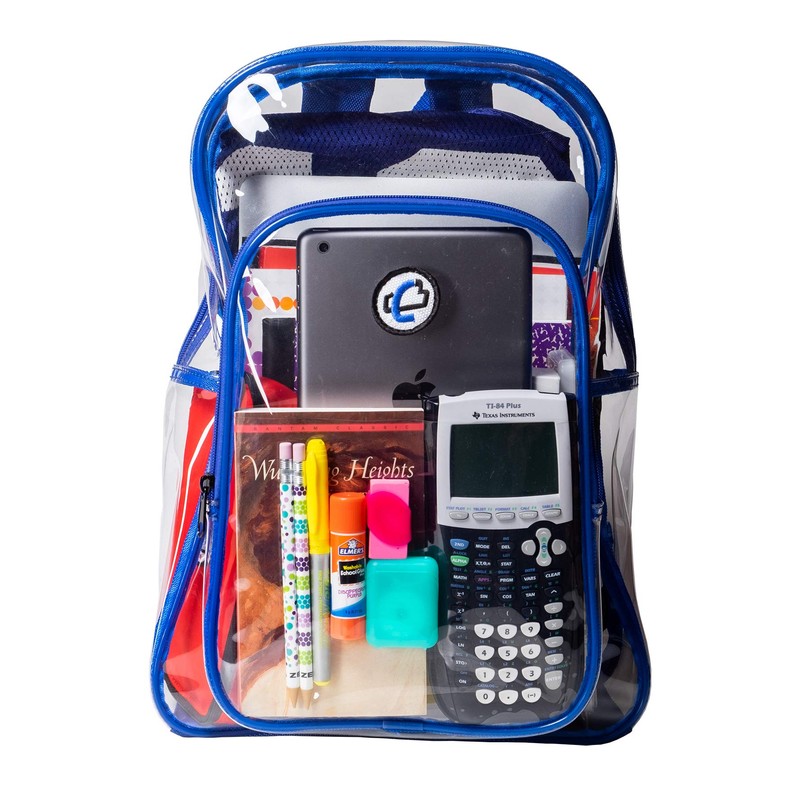 Case-it Modern, Clear/Blue, 15 inches