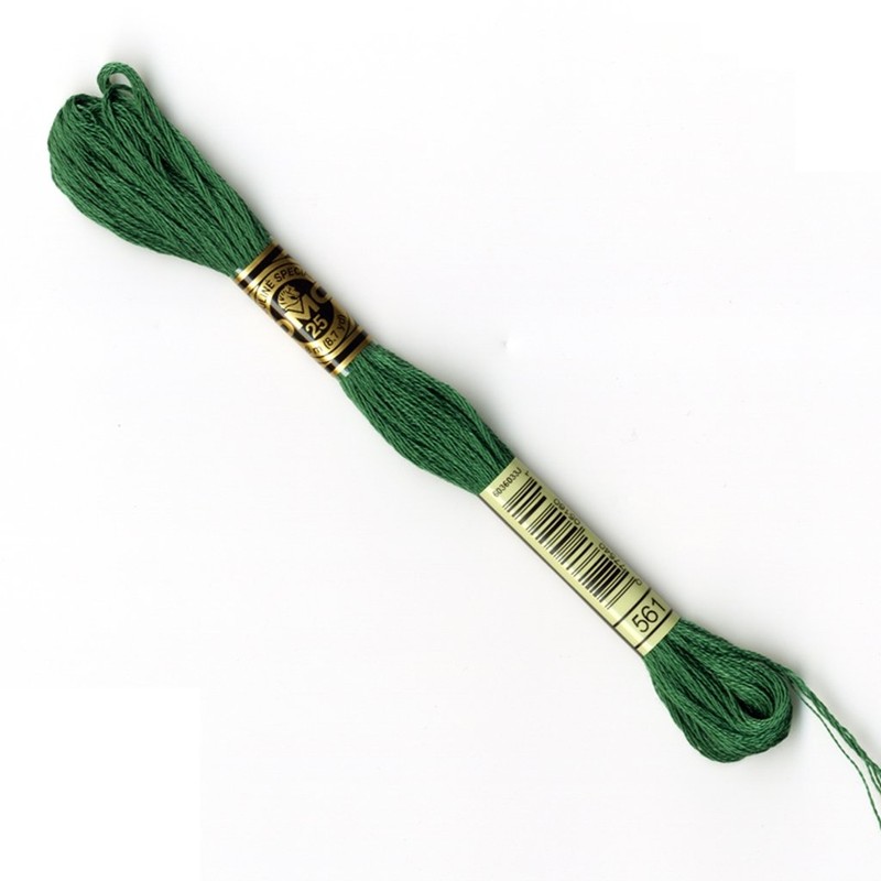 DMC 117-561 Six Stranded Cotton Embroidery Floss, Very Dark Jade,