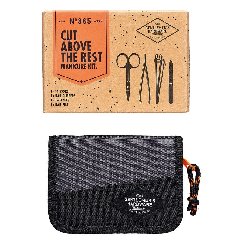 Gentlemen's Hardware Manicure Kit, black