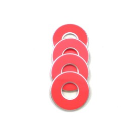 Get Outside Games 4 Neon Fluorescent VVashers - Washer Toss/Washer Game Washers - 5 Colors (Pink, 4 VVashers)