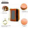 ANDOILT Small Genuine Leather Wallet for Women Men RFID Blocking