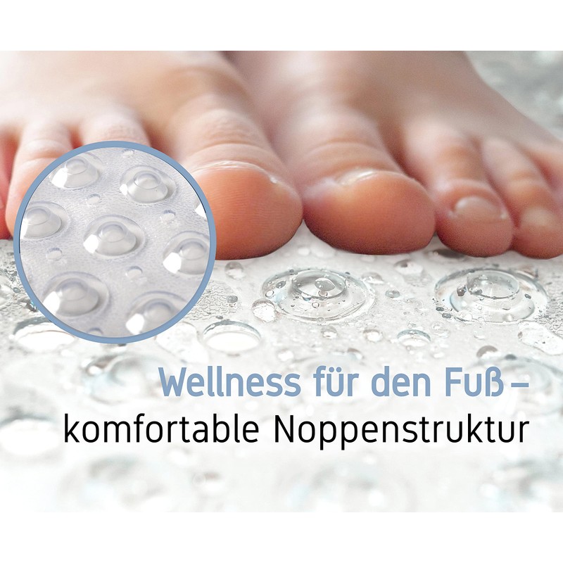 Toniamo Shower Mat 53 x 53 cm Transparent | Non-Slip