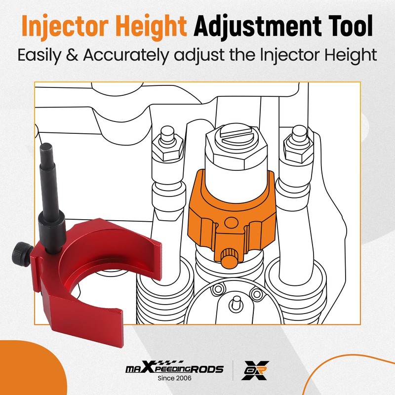 maXpeedingrods J-42083 Automatic Timing Pin & 9U-7227 Injector Height Adjustment
