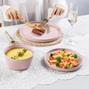 AmorArc Ceramic Dinner Plates Set of 6,10.0 Inch Matte Stoneware