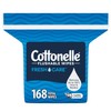 Cottonelle FreshCare Flushable Cleansing Cloths, 168 Count