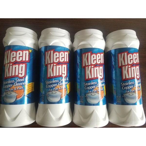 4 Kleen King Stainless Steel & Copper Cleaner for Pots & Pans Removes Tough Stai