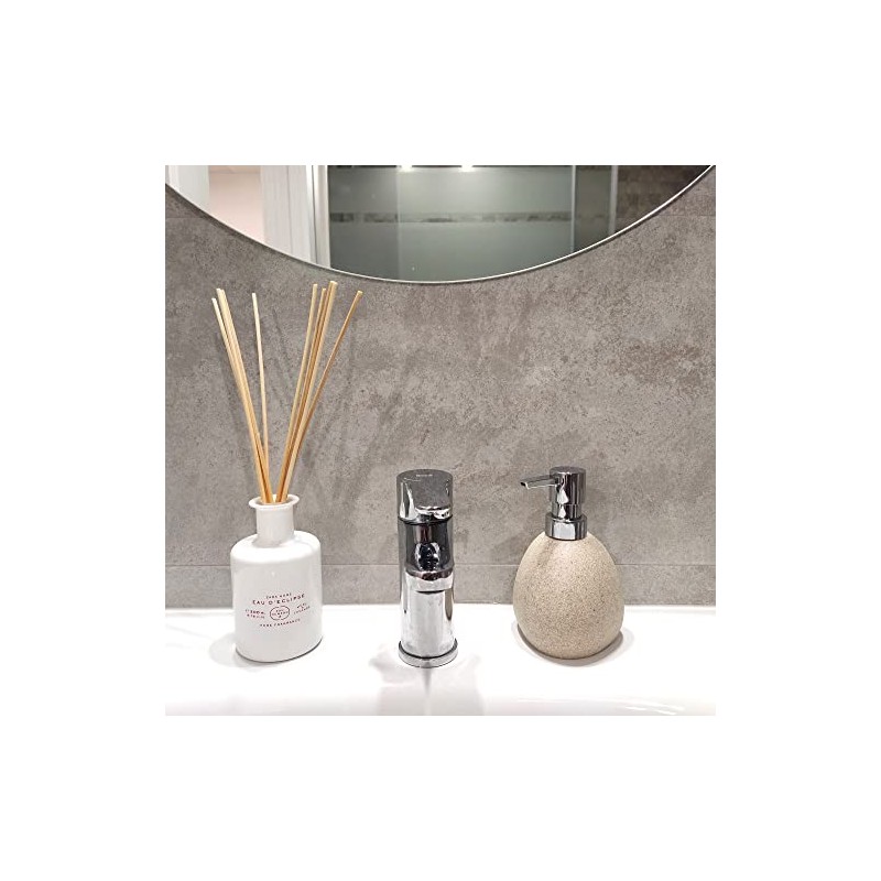 Soap Dispenser Bathroom Beige 250 ml, Pump Dispenser for Liquid