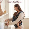 Momcozy Portabebé Ergonómico Cangurera para Bebé Mochila Color Noche Estrellada