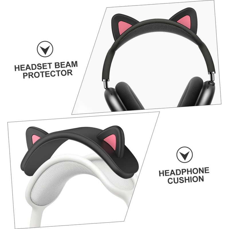 Operitacx Adorable Cat Ear Headband Cover for Headset Beam Protector