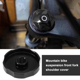 LT Easiyl 2pcs Bike Air Value Cover Bicycle Air Chamber Cover Front Fork Air Chamber Cover Aluminium Alloy Bike Air Gas Value Cover Bicycle Accessories