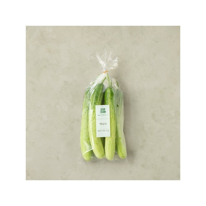 백오이 (5입/봉) White Oyster Mushrooms (5 per pack)