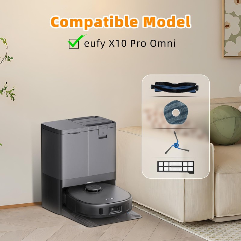 22 Pack Replacement Accessories for eufy X10 Pro Omni Robot