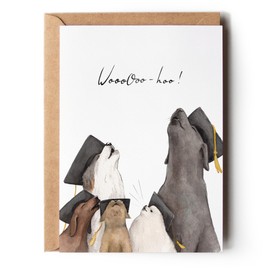 Dog Graduation Card, Class of 2025, Funny Vet Graduation Card (Handmade, Premium Quality Card)