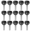 sourcing map 15pcs Knurled Knobs M6 x 25mm Male Thread