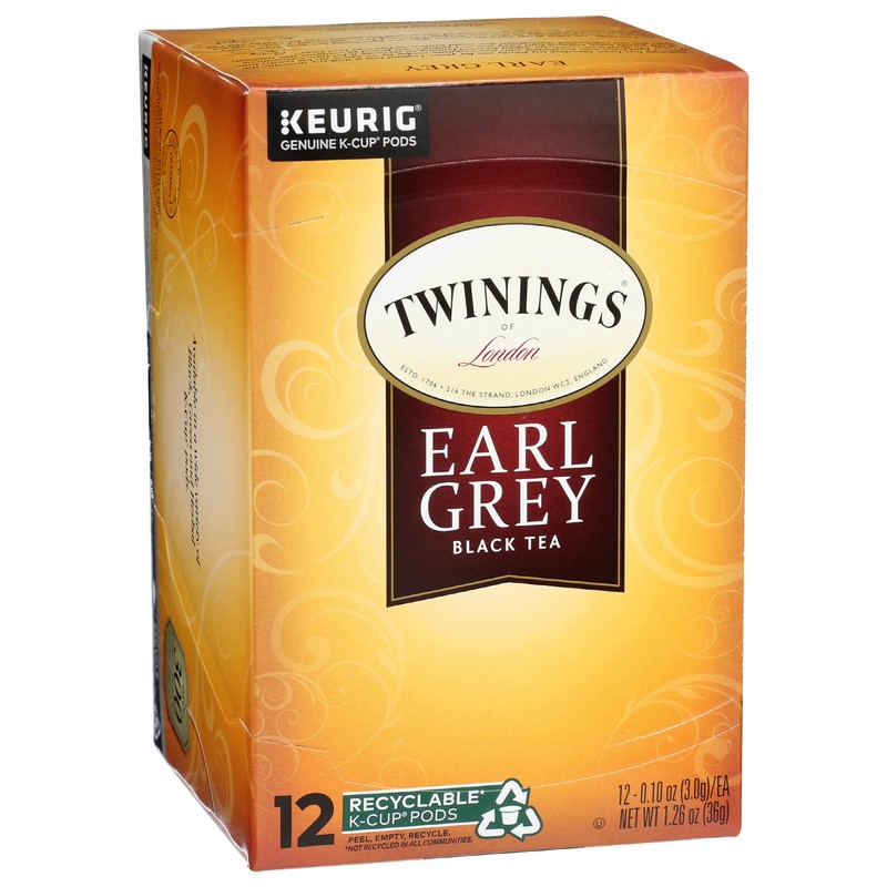 Twinings Tea Earl Grey Tea, K-cup, 12 ct