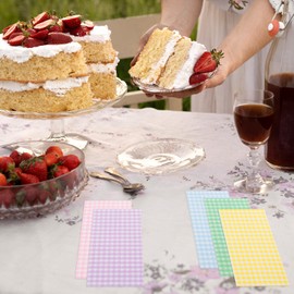 100pcs Gingham Guest Napkins Disposable, Gingham Party Supplies Colorful Guest Towels Bathroom for Wedding Baby and Bridal Shower Bathroom Grilling Picnic Theme Party Decorations Supplies 4x8 Inches