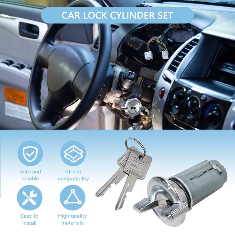 Gxcdizx Upgraded 607893 + 608307 + 605533 Ignition/Doors/Trunk Lock Key