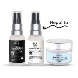 Kit Crema Aclaradora Anti Manchas Y Ácido Hialurónico Al 2% Todo Tipo De Piel Día/noche