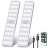 LED Closet Light, 30LEDs Dimmer USB Rechargeable Motion Sensor Light