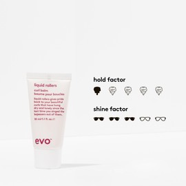 evo Liquid Rollers Curl Balm - Hair Styling Balm - Enhances Natural Curls, Protects Frizz & Improves Overall Condition - Travel Size, 30ml / 1.01fl.oz