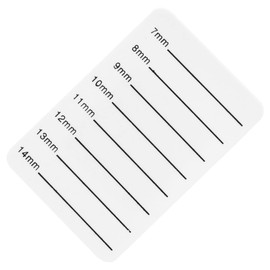 Mikinona Professional Lash Holder Board Acrylic Eyelash Tray (7-14mm) White 1pc