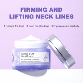 Crema Reafirmante Cuello Hidratante Antiedad Ácido Hialurónico Manteca Cupua Cafeína Reafirma Piel Flácida Suaviza Arrugas Hidrata