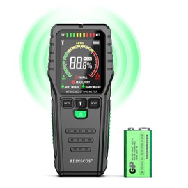 Moisture Meter for Walls Moisture Meter Wall Non-Destructive Measurement Moisture Meter Masonry Suitable for Wood, Wall, Motorhome, Ceiling, Floor (MT28C)