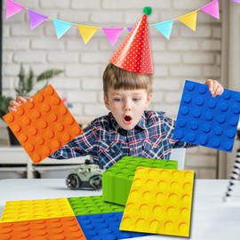 40pcs Building Block Napkins, Building Block Birthday Party Supplies Paper Colorful Blocks Bricks Napkins for Building Block Party Decoration