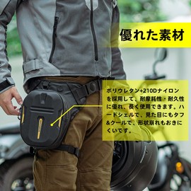 ROCKBROS Leg Bag, Shoulder Bag, Motorcycle, Tank Bag, Waist Bag, Hard Shell, Leg Pouch, Large Capacity, Magnet, Extendable, Adjustable Belt, Built-in Sorting Pocket, Multifunctional, Stylish, Seat