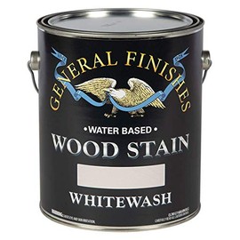 General Finishes Water Based Wood Stain, 1 Gallon, Whitewash