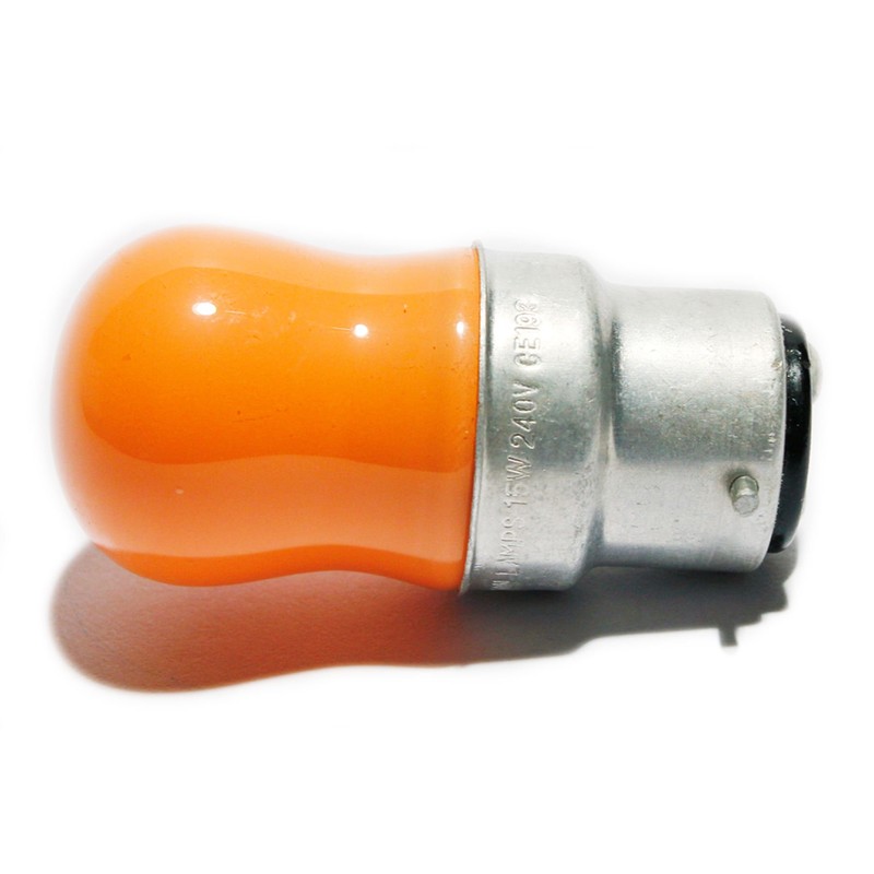 Crompton 2X Pygmy 15w Amber Bayonet Cap Perfect for Sign