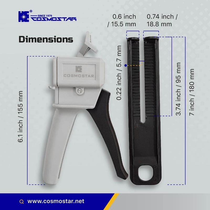 Cosmostar Mixing and Dispensing Gun, Impression Mixing Dispensing AB Gun