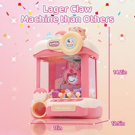 Meland Claw Machine - Mini Claw Machine for Kids Vending Machine Toys with Claw Machine Prizes & Sound, Girls Toys Birthday Gift for Girls Age 3+