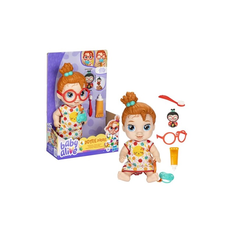 Baby Alive - Dottie Doodle Felices Sueños - Pelo Rojo