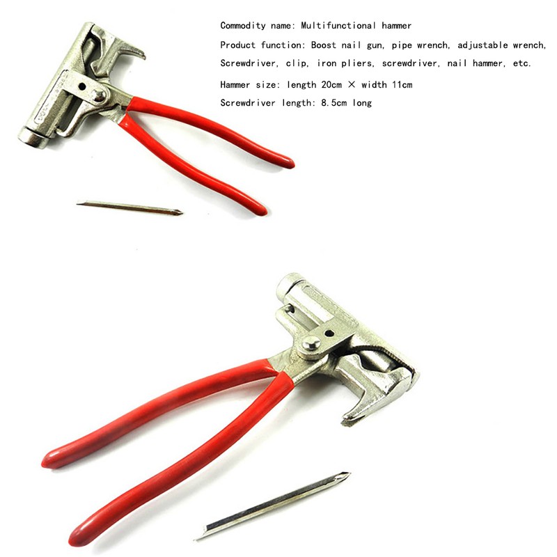 10in1 Universal Hammer Multi Function Carbon Steel Hammer Omnipotent Hammer
