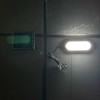 Fockety Solar Pendant Light, Wall Mounted Outdoor Solar Powered LED