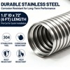 1" x 72" Universal Stainless Steel Exhaust Flex Pipe –