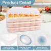 90 Deviled Egg Containers with Lid (Set 3),Plastic Deviled Egg