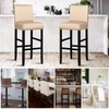 Lebaley 4 Pack Bar Stool Covers with Backs, Waterproof Stretch