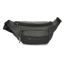 Pepe Jeans Jarvis Fanny Pack with Green Pocket 30x13x5 cm Polyester with Synthetic Leather details