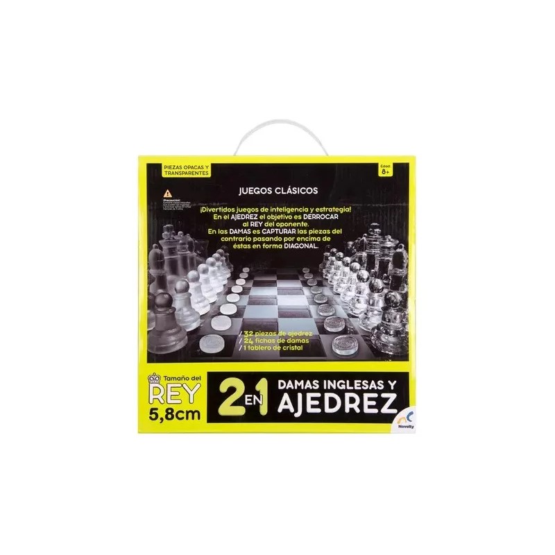 Novelty, Ajedrez Y Damas Inglesas, Juego De Mesa, 2 En