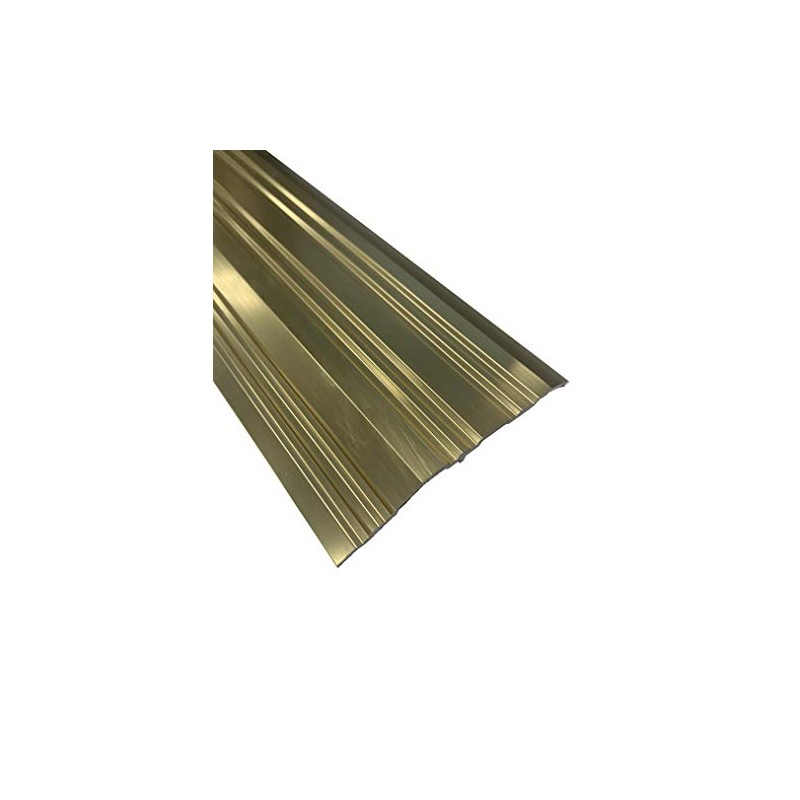 Gold Anodized Aluminum Overlap Threshold 4" Wide (3 FT)