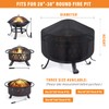 Fire Pit Cover Round Waterproof Fit for 80/90/100cm Outdoor Round