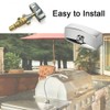 TopHomer 4PCS Range Valve Knob for Kitchen Gas Stove, Oven